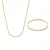 Isabel Bernard Cadeau d’Isabel 14 karaat gouden ketting en armband giftset IB90172
