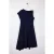 Curve damesjurk in marineblauw, recht model, mouwloos, A-lijn, geschikt voor overdag en ’s avonds, plus size.