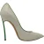 Casadei pumps met meshak in wit kalfsleer