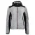 Dames gebreide hoodie met rits in twee materialen Peak Mountain