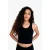 Geribbelde Mouwloze Crop Top