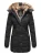 Marikoo dames winterjas met capuchon & imitatiebont voering