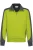 HAKRO 477 Comfort Fit Sweatjacket kiwi/antraciet, Tweekleurig