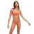 Dames Speedo Textured Deep U-Back Bikini in Oranje
