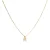 Luxeketting met glanzende zirkonia 18k goud afwerking – Alfabet