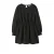 NAME IT KIDS midi jurk met glitter zwart