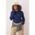 Trendyol Curve Dames Donkerblauw Effen Lang Getailleerd Grote maten Blouses