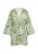 Usha Kimono  pastelgroen / wit