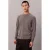 Calvin Klein wollen regular fit gebreide gemêleerde trui – grijs