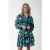 Colourful Rebel Sacha Digital Flower Shirt Dress Ls Light Blue