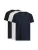 LEBASQ Onderhemd ‘Miles 3 Pack Crew Neck Long Fit’  gemengde kleuren