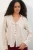 Gestreepte Linnenmix Shirt Met Strikdetail