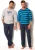 H.I.S Pyjama lang  beige / blauw