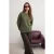 TRENDYOLMİLLA Dames Kaki Effen Lang Regular fit Sweatshirts