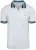 Sun68 Poloshirt Multistripes Collar Wit