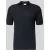Profuomo slim fit poloshirt van mix van katoen en linnen