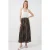 Hoge Taille Paisley Midi A-Lijn Rok