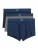 Marc O’Polo Boxershorts ‘Essentials’  donkerblauw / grijs gemêleerd / wit
