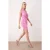 TRENDYOLMİLLA Dames Roze Effen Kort / Mini Mouwloos Feest Bodycon Jurken