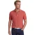 Korte mouw polo Baileys oranje knitted textuur strepen 3 knoop