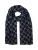 JOOP! Sjaal ‘Felix’  marine / lichtgrijs