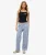 Elastische Broek van Gestreept Biologisch Katoen Blue