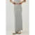 Elastische Taille Zachte Textuur Rok met Split