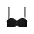 Cyell voorgevormde strapless bandeau bikinitop zwart