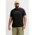 JACK & JONES PLUS SIZE regular T-shirt met backprint zwart