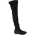 Stuart Weitzman Lowland Over The Knee Laars in Zwart Suède