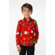 OppoSuits overhemd Festivity met all over print rood/multicolor