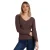 Geribbelde romantische T-shirt met lange mouwen voor dames Admas