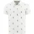 polo wit met geprinte zeilbootjes A Fish Named Fred 3-knoops