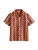 Next Gebreid vest  roestbruin / cognac / wit