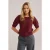 We Fashion Knitted Pullover Burgundy Red