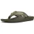 Fitflop iQushion Polyester Heren Flip-Flops in Diep Olijf/Salie Groen