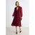 TRENDYOLMİLLA Dames Bordeaux Effen Midi Lang A-lijn Jurken