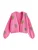 Next Gebreid vest  chocoladebruin / groen / pink