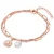 Valero Pearls Armband  rose-goud / parelwit