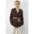 V-hals Ceintuur Blazer Jas