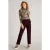 White Stuff Twister Cord Trouser Dark Plum