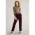 White Stuff Twister Cord Trouser Dark Plum