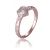Orphelia ‘Nora’ Dames 925 Sterling Zilveren Ring – Roze ZR-7435