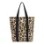 Protest shopper met panterprint bruin