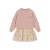 Le Chic korte jurk met tule en print – roze