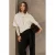 &Co Woman gebreide trui met parels – ecru
