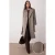 TRENDYOLMİLLA Dames Beige Visgraat Lang Oversized Jassen