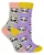 Set van 2 sokken met dierenprint voor meisjes | Miss Sparrow | Casual grappig patroon crew bamboe sokken | Grappige nieuwe sokken voor kinderen – Panda
