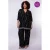 Exxcellent regular waist palazzo broek zwart