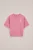WE Fashion – Meisjes oversized sweater met opdruk – Oversized – Roze – Katoen –